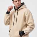 JMIERR Men's Hoodies Sweatshirts Casual Fleece Pullover Hoodie Pocket (Gold, L)