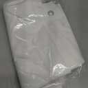 ALYVIA SPRING Stall Fabric Shower Curtain Liner Waterproof - 60" x 72", Soft & Lightweight Stall Size Shower Curtain with Magnets, Machine Washable - 60x72, White