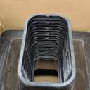 Sosation 12 PCS Under Deck Drainage System Downspout Black PE Under Deck Rain Shield Downspouts Use for 12"&16" Joist Spacing