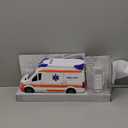 Kiddie Play Ambulance Toy with Lights and Sound Friction Powered Emergency & Rescue Vehicle Set Doors That Open and a Stretcher