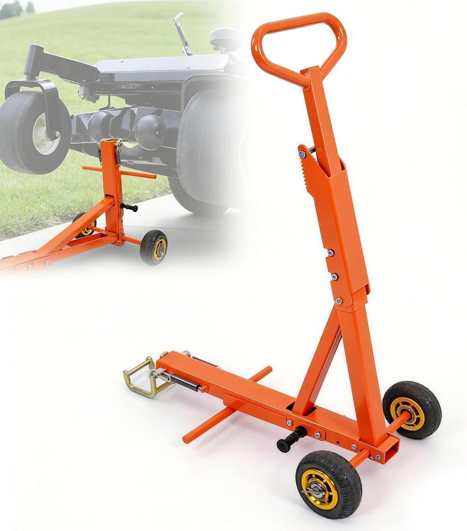 800 Lb Lawn Mower Lift Jack, Foldable Heavy Duty Zero Turn Mower Jack