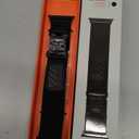 Bandletic Compatible with Apple Watch Ultra Band Men, Wide Soft Elastic Straps with Magnetic Fidlock V-Buckle for iWatch 49mm(Ultra 3/2/1),46mm(11/10),45mm(9/8/7),44mm(SE3/SE2/SE/6/5/4),42mm(3/2/1) (Black)