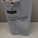 1 Gallon thickened Glass Pitcher with Lid and Spout, Borosilicate Glass Carafe for Hot/Cold Drink, Water Pitchers for Fridge, Extra Large Jug with Handle for Iced Tea, Coffee,Juice,Homemade Beverage