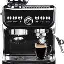 MIROX Espresso Machine 15 Bar, Coffee Maker With Milk Frother Steam Wand, Built-In Bean Grinder, Combo Cappuccino Machine with 70oz Removable Water Tank (ABS high-strength plastic shell) (BLACK)