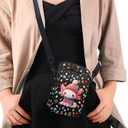 Xpyiqun Crossbody Bags for Women Christmas Phone Purse Travel Messenger Bag Sling Shoulder Bag Canvas Small