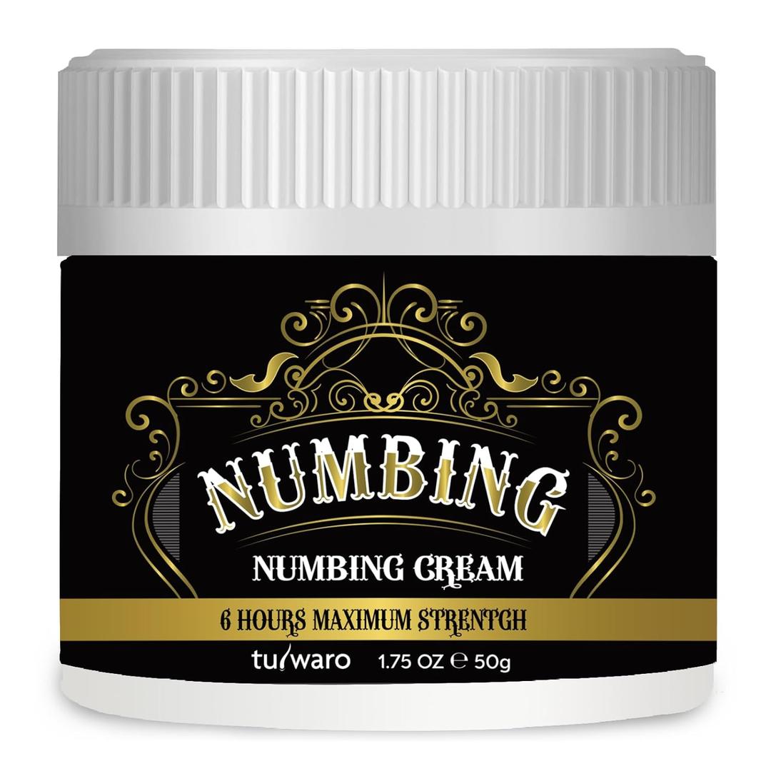 Numbing Cream Extra Strength: Relief Long Lasting & Fast-Absorbing with Emu Oil and Arnica Non-Greasy 50 mL