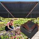 Sukh Shade Cloth for Garden - 70% Sunblock Shade Cloth for Garden Black Mesh Tarp 6.5 x 10 FT Sun Shade Cloth Sun Cover Sunshade Net for Outdoor, Patio, Plant, Greenhouse