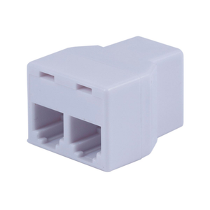 Power Gear Duplex In-Line Phone Cord Coupler, White 2 Pack