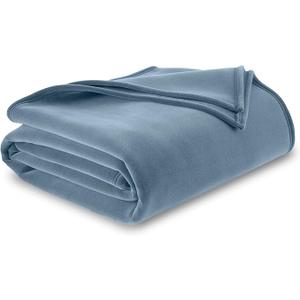 Vellux Original King Blanket - Soft Nylon Insulated Blanket for Bed Couch - Lightweight Machine Washable All Season - Pet Friendly Durable Wont Pill or Lint - 108x90 – Blue