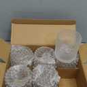 Glassware Set of 6, 13 OZ/390ml Hobnail Kitchen Glassware, Embossed Vintage Glass for Water, Cocktail, Soda, Beverage, Juice
