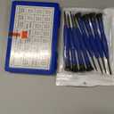 Upgrade Version Magnetic Eye Glass Repairing Kit, Eyeglass Repair Tool Kit with Compact Screw Box Include Nose Pads, Precision Screwdriver Set, Screws, Tweezer for Eyeglass, Sunglass, Spectacles Watch