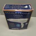 Conair Double Ceramic Hair Dryer, 1875W Blow Dryer with Diffuser and Concentrator, Ionic Conditioning, 3 Heat & 2 Speed Settings, White