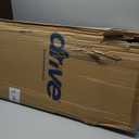 Drive Medical 13003 Non Tilt Top Overbed Table with Wheels, Chrome