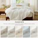 Bedsure Duvet Cover King Size - Soft Double Brushed Bedding Set for Kids & Adults, Zipper Closure, 3 Pieces, Includes 1 Duvet Cover (104"x90") & 2 Pillow Shams, NO Comforter, Cream White