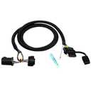 7 Pin to 4 Pin trailer wiring Harness with Reverse Wire, 7 pin to 4 pin trailer adapter Fit for Trucks/Pickups/Trailers, 43 Inches trailer light adapter Compatible with Redline LED Tailgate Light Bar.