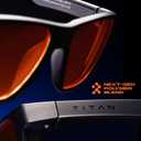 Titan Gaming Glasses, Blue Light Blocking, Night Driving Glasses for Men, Computer Protection, Gift for Gamers. Maximum Protection