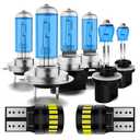 AOXTOZH Headlight Bulbs Fit for 2014-2015 Kia Optima,H7 H11B High Low Beam Light Bulbs H8 fog light License Plate Lights Combo,Halogen Headlight,300% Brightness,Plug and Play,6000K White,8 Pcs