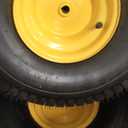 2PC 20x10.00-8 Tubeless Tires and Wheels for Riding Mowers, Lawn Tractors, & Garden Equipment, 10" wide tires, 3/4" Bore, 3.5" Offset Hub, 4-Ply Construction, Anti-Slip & Durable for Heavy-Duty Use.