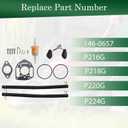 Autoparts New Carburetor Repair Rebuild Kit Fit for Onan 146-0657 P216G P218G P220G P224G