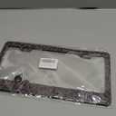 Brown and Khaki Checkerboard License Plate Frame Brown Checkered License Plate Holder for Car Accessories for Car Decor Fits Standard Us Vehicles Size 12 x 6 Inches