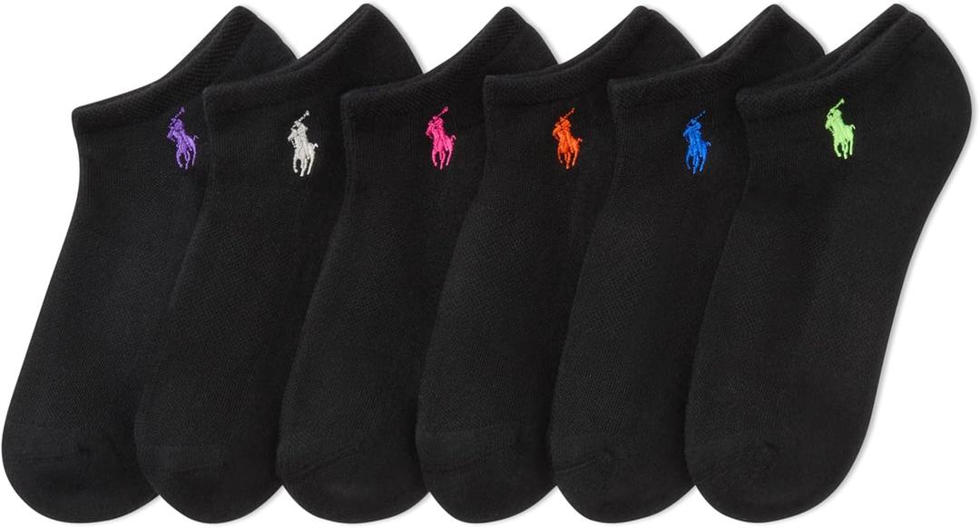 POLO RALPH LAUREN Women's Performance Cotton Low Cut Socks (6-Pack) (4-10)