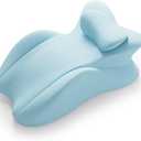 Lumbar Support Pillow, Memory Foam Back Support Cushion, Orthopaedic Bed Wedge Pillow with Removable Headrest, Ergonomic Backrests for Back, Neck, Lumbar & Legs (Blue)