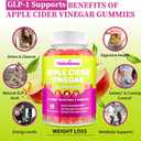 Appetite Suppressant Supplement| Akkermansia Function| Apple Cider Vinegar Gummies with Green Tea Extract, Probiotic for Fat Burner, Detox Cleanse, Metabolism, Energy & Digestive Health, 60 Gummies