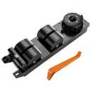 Power Master Window Switch Compatible with Ford Escape Focus C-Max Transit Connect L4 2014 2015 2016 2017 2018, Driver Left Side Window Switch 3 Pins, Replacement for F1EZ14529B, CV6Z14529A