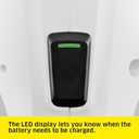 Krcher WV 1 Electric Window Vacuum Squeegee 10" - Perfect for Showers, Mirrors, Glass, and Countertops - Electric Squeegee