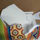 Bico Tunisian Ceramic Utensil Holder Set of 2 Only 1Ceramic Kitchen Utensil Crocks for Countertop, Large Cooking Tool Holder Counter Decor, Spatula Organizer