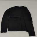 Amazon Essentials Women's Regular-Fit Soft Touch Long-Sleeve Crewneck Sweater, Black, Small