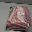 MIULEE Pack of 4 Purple Pink Corduroy Decorative Throw Pillow Covers 18x18 Inch Soft Boho Striped Pillow Covers Modern Farmhouse Home Decor for Winter Sofa Living Room Couch Bed