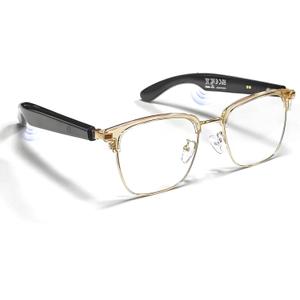 Bluetooth Audio Smart Glasses for Men& Women,Anti Blue Light Safety Glasses with Open Ear Speaker,Touch Control, Voice Assistant & Hands-Free Calls, Magnetic Charging,Auto On/Off Open Design