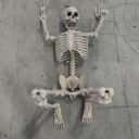 6.5 ft. Grave & Bones Animated LED App Controlled Ultra Skelly with LifeEyes LCD Eyes