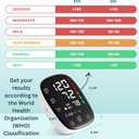 Upper Arm Blood Pressure Monitor with Wide Range Cuff That fits Standard to Large Adult Arms, Large LED Display, Irregular Heartbeat Detector, Clinically Validated, USB-C Power Cable