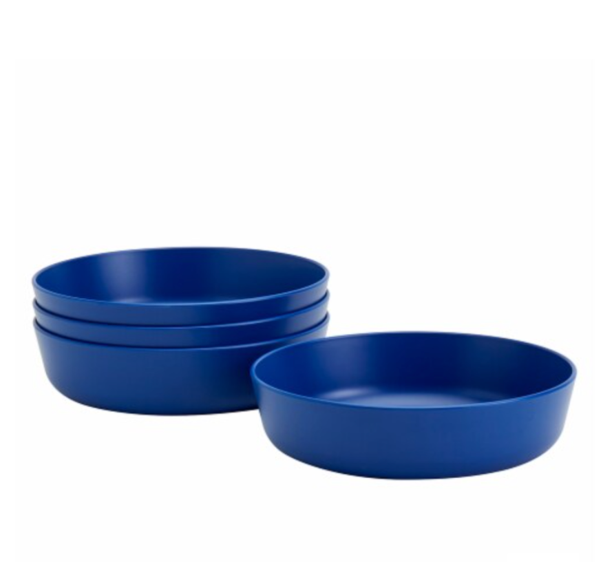 Tabletops Unlimited Smart Planet Recycled Plastic Dinner Bowls - Blue