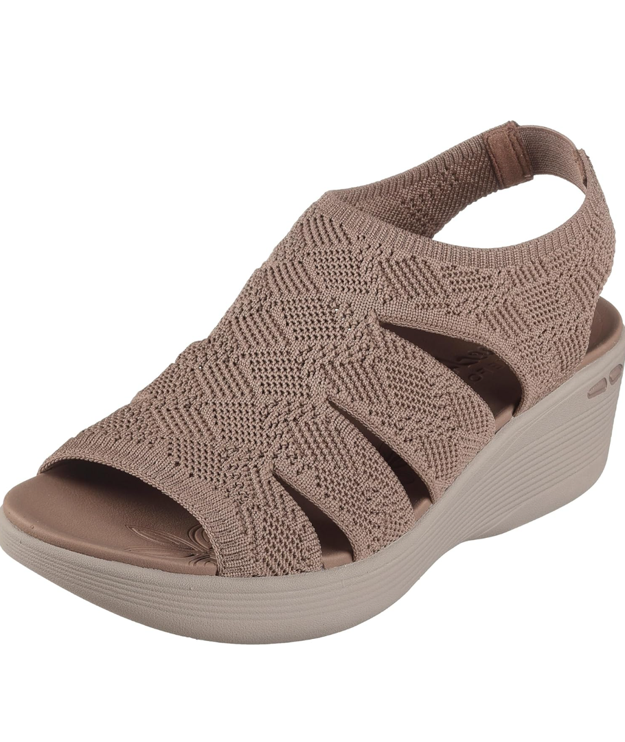 Skechers Women's Pier-lite-Memory Maker Wedge Sandal 10