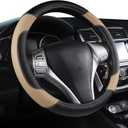 Wheel Steering Protector Pu Leather Steering Wheel Cover Car-Styling Car Interior Accessories 37-38Cm Crown Steering Covers