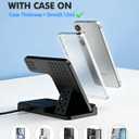 3-in-1 Charging Station for Samsung, Foldable Wireless Charger Stand