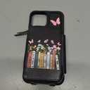 (2in1 for iPhone 13 Case/for iPhone 14 Case for Women Cute Girls Girly Phone Cover Aesthetic Fashion Books Design with Slide Camera Cover Funda for Apple for iPhone 13/14 Case