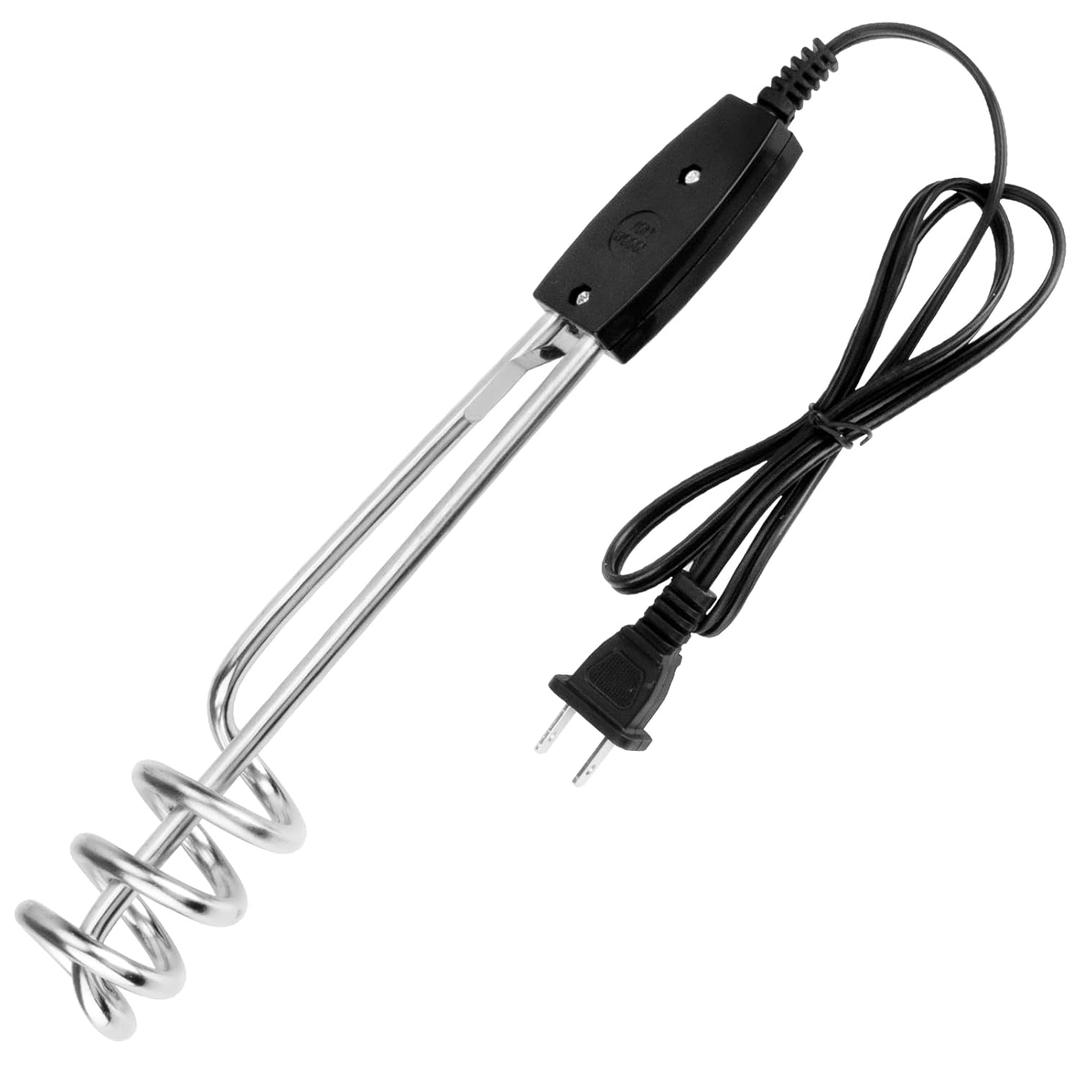 `1000W-110V Immersion Water Heater-10in Electric Water Heater, Portable Submersible Immersion Element, Calentador de Agua Electrico Boiler Element Heating Coil for Heating Waters in Jug, Flask