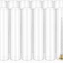 12 Pcs Hurricane Candle Holder Sleeve, H:14" D:3" Bottomless Glass Cylinder Candleholder Tall Clear Glass Cylinder Open Both Ends, Chimney Tube Cover, Open Ended Candle Shade