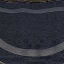 OLANLY Half Circle Door Mat Indoor Outdoor Entrance Welcome, Waterproof All-Season, All-Weather Doormat, Sturdy Natural Rubber, Low Profile, Easy Clean Patio Porch Entryway Mat, 29.5x17, Blue