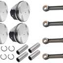 4pcs 12578324 Engine Pistons Rings Set Fits for Buick for Chevy for GMC Saturn 2.4L