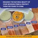 Premium Food-Safe Beeswax Wood Polish & Furniture Wax Hand Poured Wood Conditioner | Eco-Friendly & Non-Toxic | Protects & Restores All Wood: Furniture, Toys, Cutting Boards, Ornaments (3.5 Fl Oz)