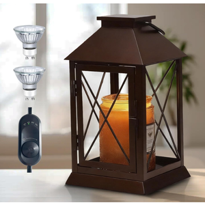 Aaffkaa Candle Warmer Lamp with Timer Dimmable,Electric Candle Lamp Warmer for Jar Candles,Large Candle Warming Lamp,Fully Enclosed Designed and Hanging Up-Coffee Gold 