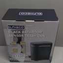 ELPHECO Black Bathroom Trash Can with Lid 2 Gallon Sensor Trash Bin, Automatic Narrow Garbage Can, Waterproof Smart Trash Can, Slim Motion Sensor Waste Bins for Bathroom, Living Room, Office