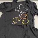 Disney Mickey Mouse Line Pop Men's Adult Graphic Tee T-Shirt (Black, XL)