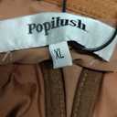 Popilush Corset Bodysuit for Women Tummy Control Shapewear Bodysuits Cowl Neck Going Out Tops Thong Body Suit Concert Outfits, Xl, Brown