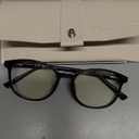 FONHCOO Blue Light Blocking Glasses Women Men Computer Eyeglasses,TR90 Fashion Round Transparent Anti Blue Light Glasses with Anti Eyestrain & UV Glare for Gaming & Reading (Shiny Black)